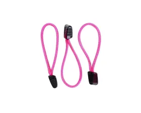 HSP Seats Paracord Zipper Pulls w/ Plastic Grip Pack of 3 Hot Pink